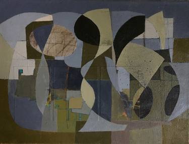 Original Fine Art Abstract Painting by Simon Spare