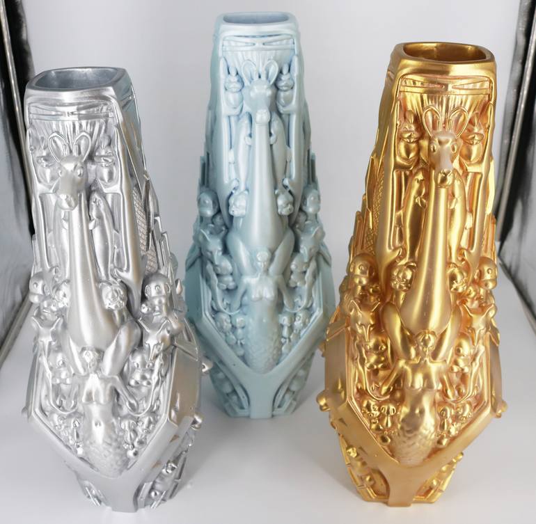 Original Art Deco Pop Culture/Celebrity Sculpture by Mark Foster Gage