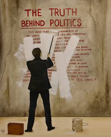Original Street Art Political Painting by Danny Robson