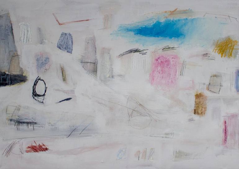 Original Abstract Painting by Brian Jerome | Abstract Art on Canvas | Witnessing a Familiar Setting with Seasoned Eyes
