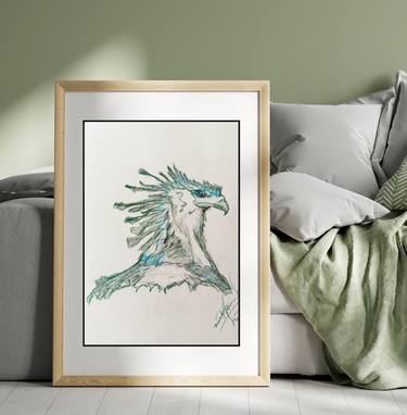 Original Art Deco Abstract Drawing by Nishasunanda Art