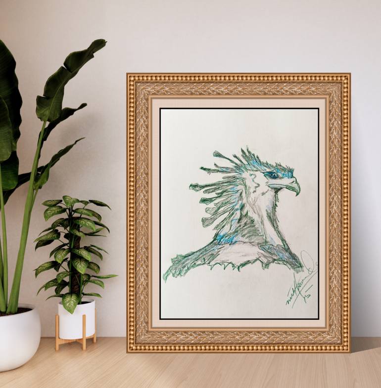 Original Art Deco Abstract Drawing by Nishasunanda Art