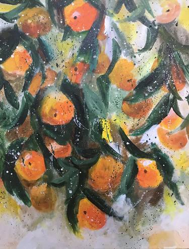 Print of Abstract Expressionism Botanic Paintings by Evgenia TS