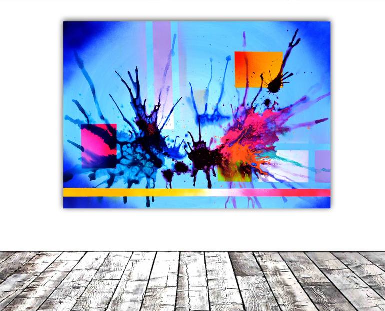 Original Fine Art Abstract Painting by SOOS TIBERIU