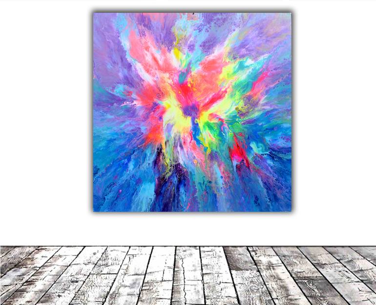 Original Modernism Abstract Painting by Soos Tiberiu