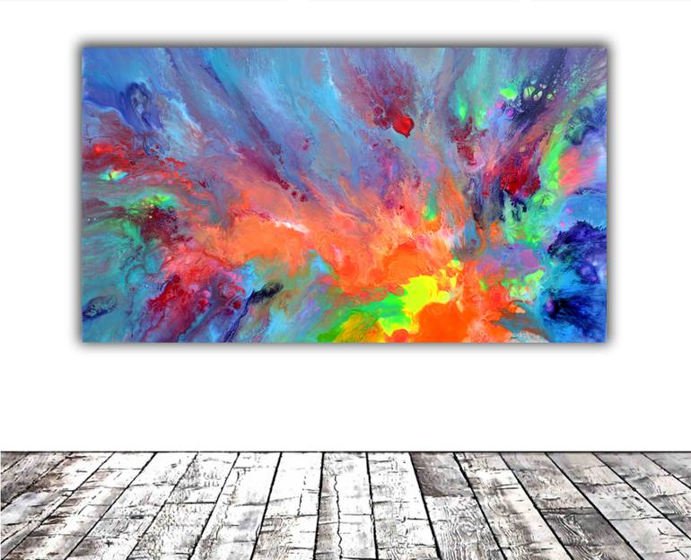 Original Conceptual Abstract Painting by Soos Tiberiu