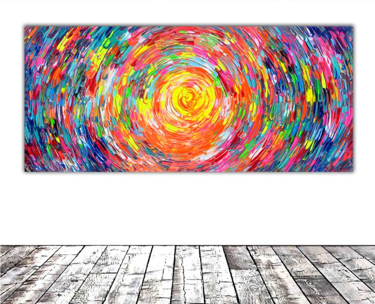 Original Conceptual Abstract Painting by Soos Tiberiu