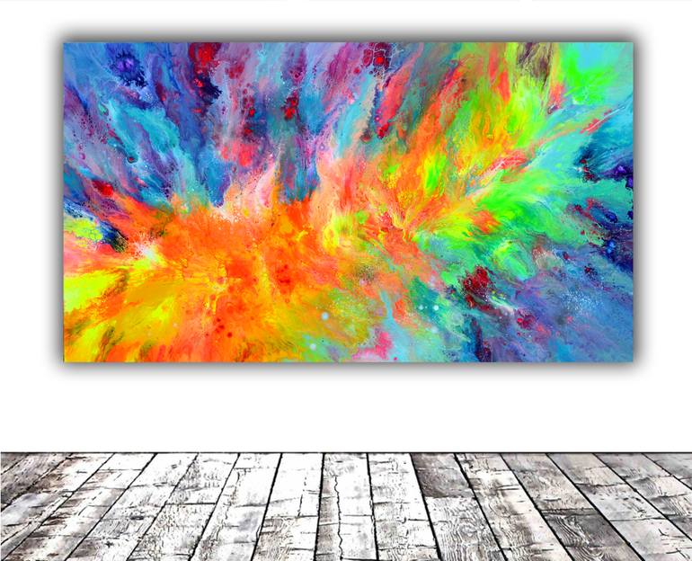 Original Modernism Abstract Painting by Soos Tiberiu