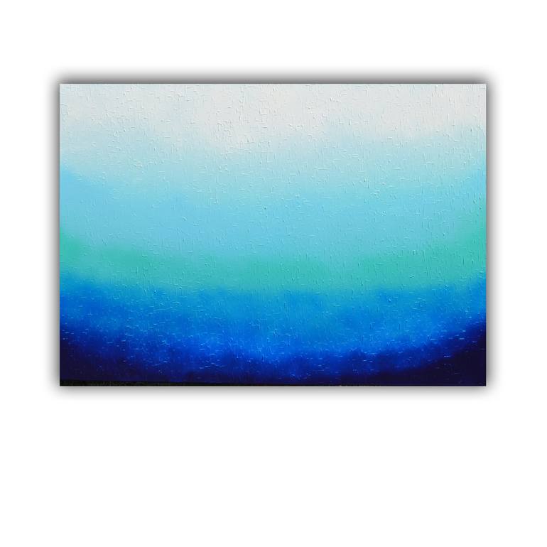 Original Abstract Beach Painting by Soos Tiberiu