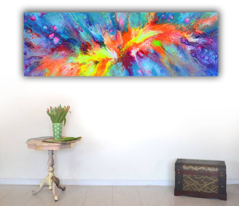 Original Fine Art Abstract Painting by SOOS TIBERIU