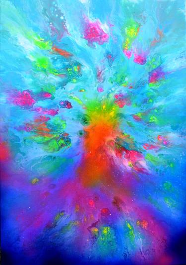 Two Worlds - 100x70 cm - XL Large Abstract Painting thumb