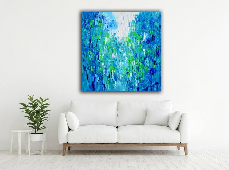 Original Abstract Expressionism Abstract Painting by Soos Tiberiu