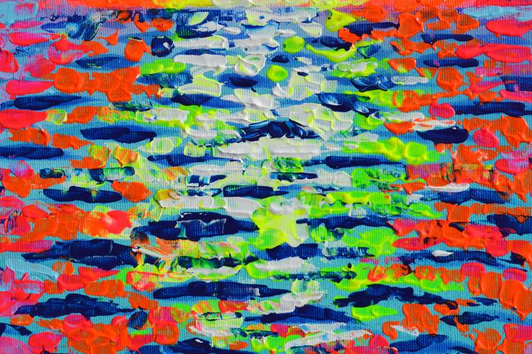Original Abstract Seascape Painting by Soos Tiberiu
