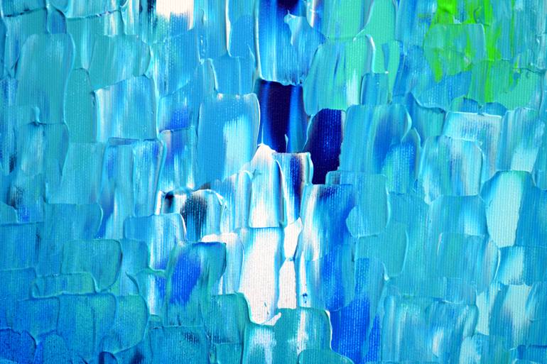 Original Abstract Seascape Painting by Soos Tiberiu