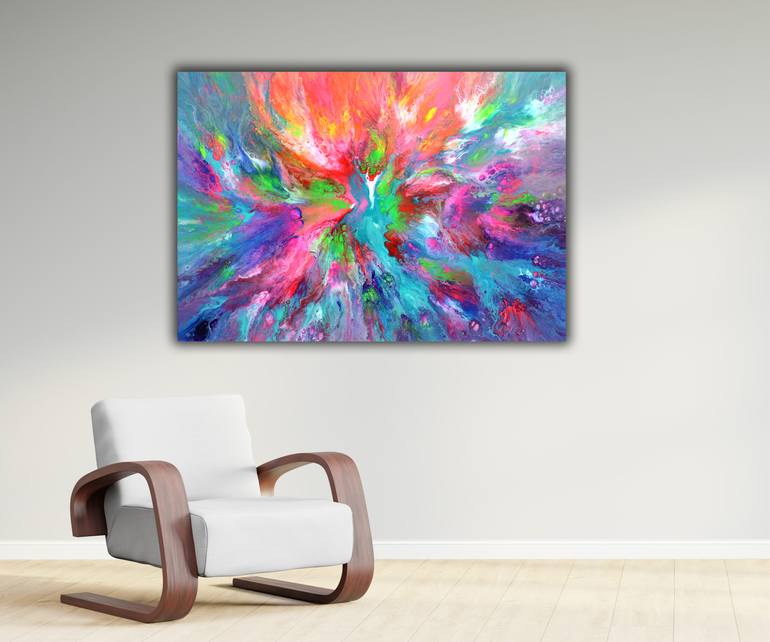 Original Conceptual Abstract Painting by Soos Tiberiu