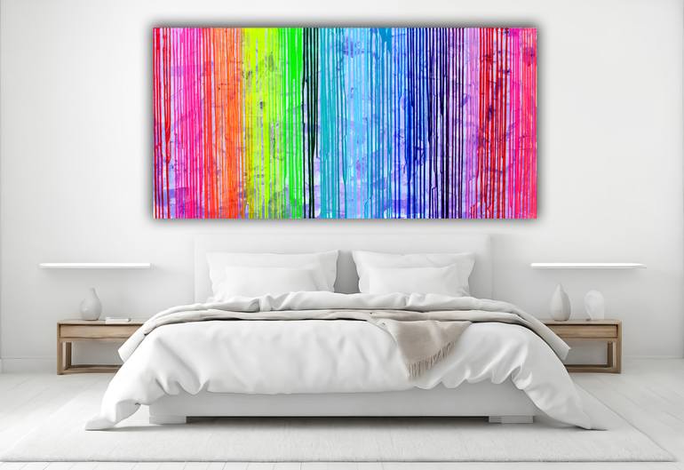 Original Abstract Expressionism Abstract Painting by Soos Tiberiu