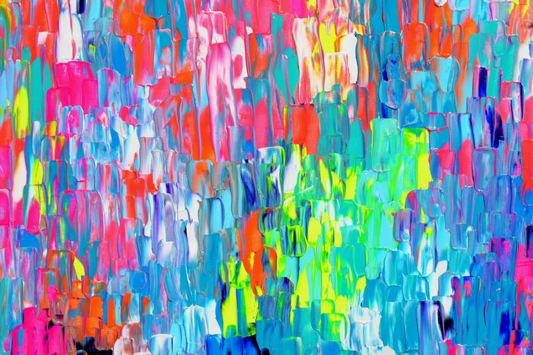 Original Abstract Expressionism Abstract Painting by Soos Tiberiu