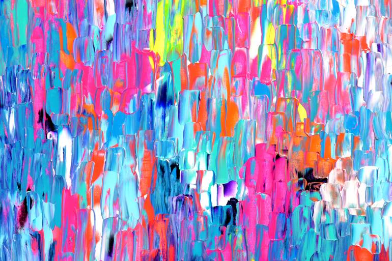 Original Abstract Expressionism Abstract Painting by Soos Tiberiu