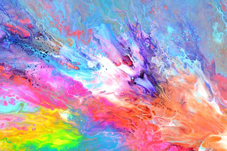 Original Abstract Painting by Soos Tiberiu