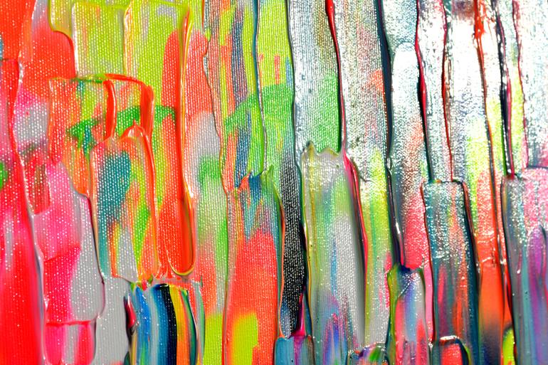 Original Abstract Expressionism Abstract Painting by Soos Tiberiu