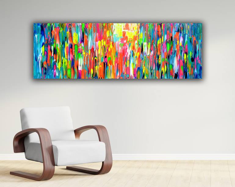 Original Abstract Expressionism Abstract Painting by Soos Tiberiu