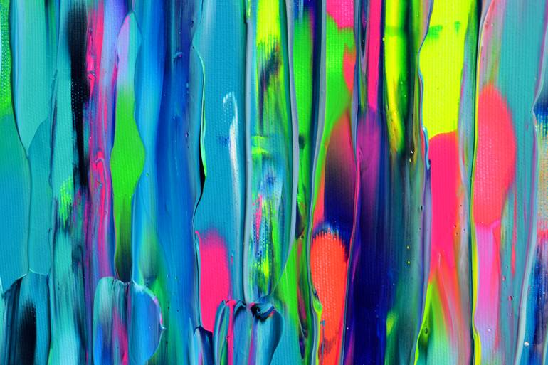 Original Abstract Expressionism Abstract Painting by Soos Tiberiu