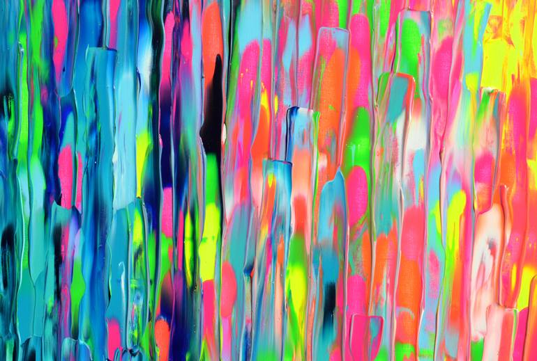 Original Abstract Expressionism Abstract Painting by Soos Tiberiu