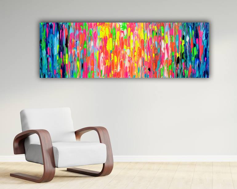 Original Abstract Expressionism Abstract Painting by Soos Tiberiu