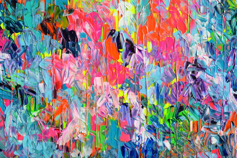 Original Abstract Expressionism Abstract Painting by Soos Tiberiu