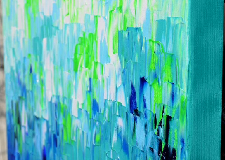 Original Abstract Seascape Painting by Soos Tiberiu