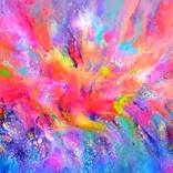 Flowing Energy 61 - Large Colorful Abstract by SOOS TIBERIU