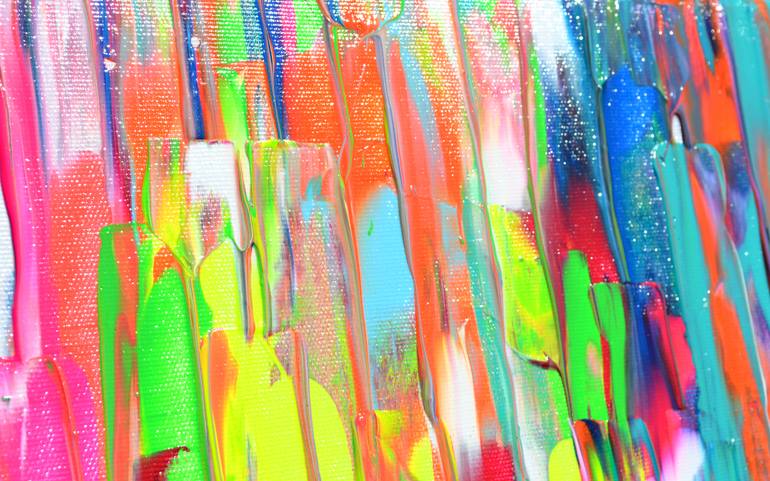 Original Abstract Expressionism Abstract Painting by Soos Tiberiu