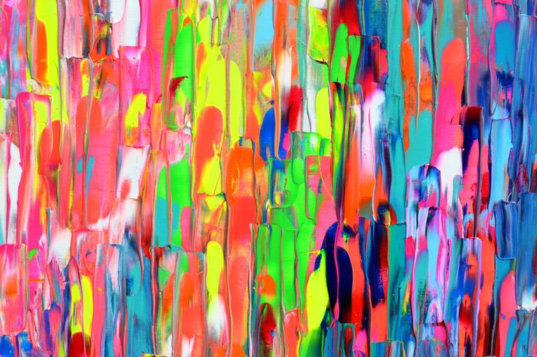 Original Abstract Expressionism Abstract Painting by Soos Tiberiu