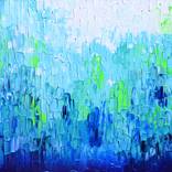 Relief Blue 35 - Large Abstract Ocean - Sea by SOOS TIBERIU