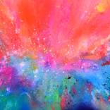 Flow with the Wind - Large Colorful Painting by SOOS TIBERIU