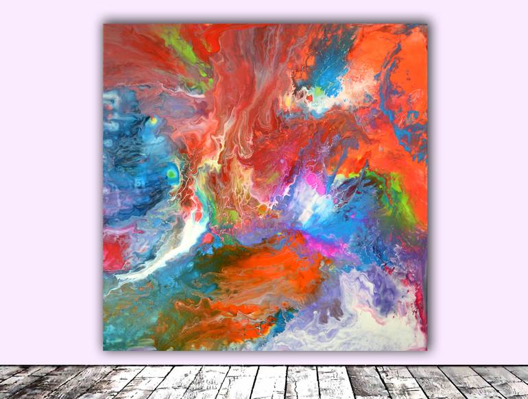 Original Modernism Abstract Painting by Soos Tiberiu