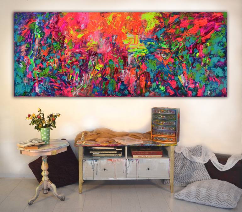 Original Abstract Painting by SOOS TIBERIU