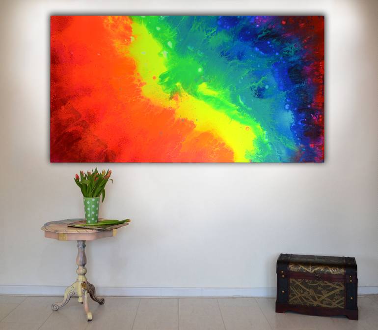 Original Fine Art Abstract Painting by SOOS TIBERIU