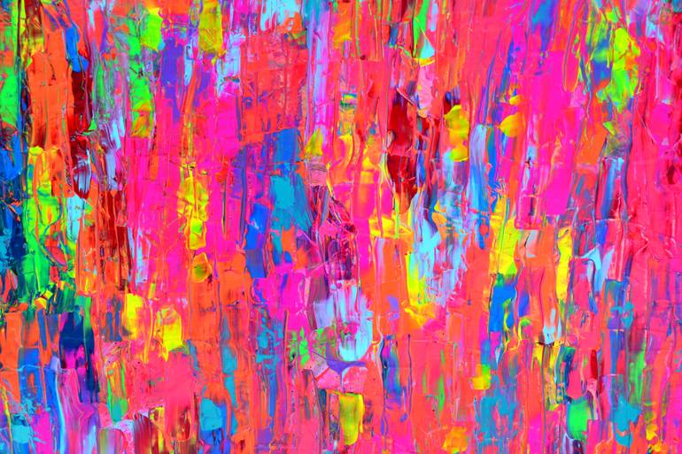 Original Abstract Expressionism Abstract Painting by Soos Tiberiu