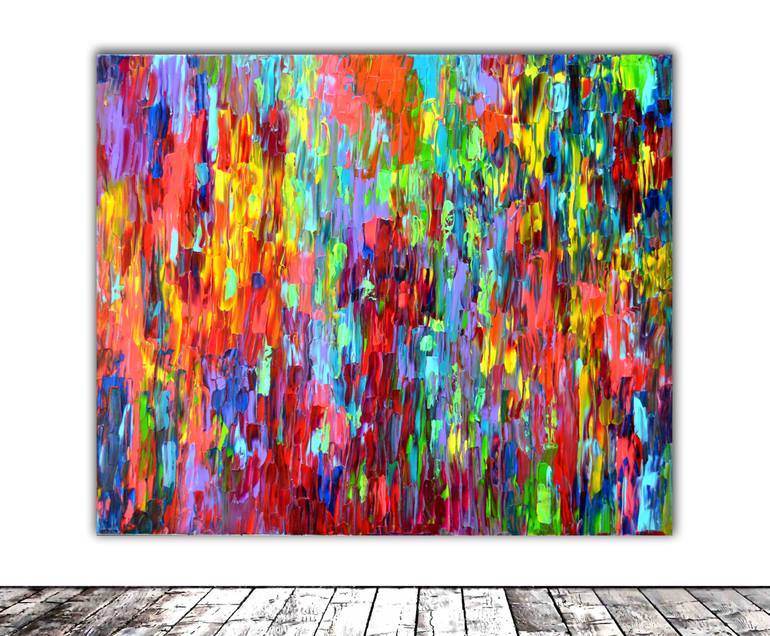 Original Fine Art Abstract Painting by SOOS TIBERIU