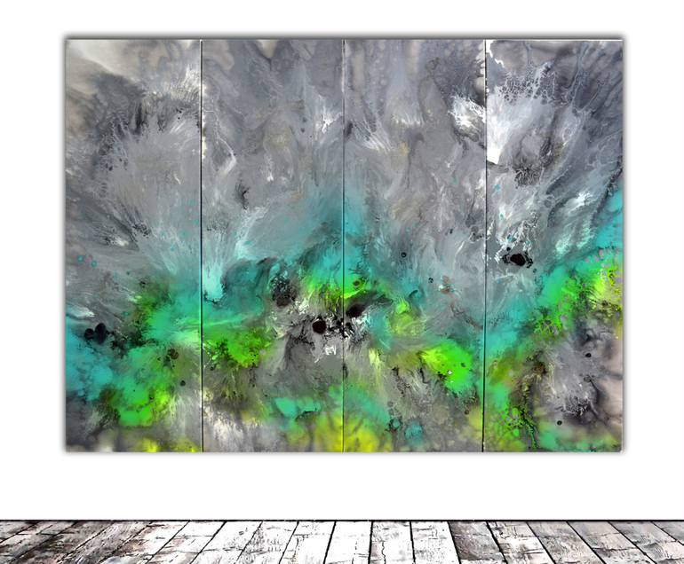 Original Fine Art Abstract Painting by SOOS TIBERIU