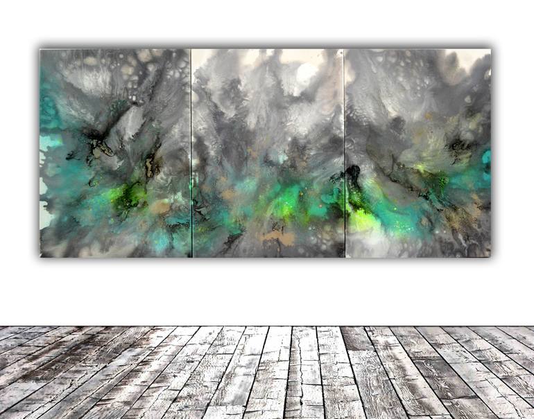 Original Fine Art Abstract Painting by SOOS TIBERIU