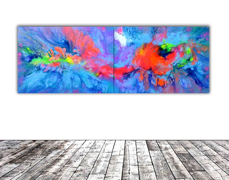 Original Fine Art Abstract Painting by SOOS TIBERIU