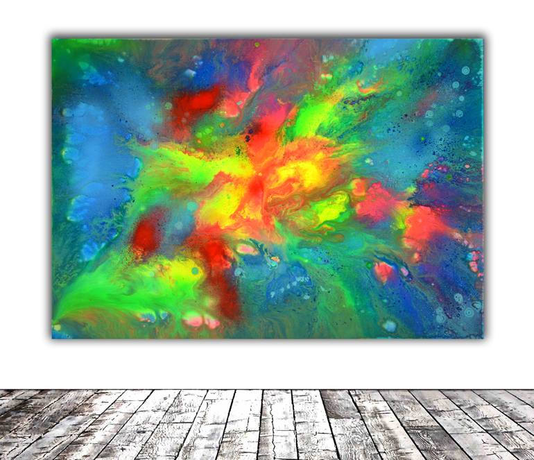 Original Fine Art Abstract Painting by SOOS TIBERIU