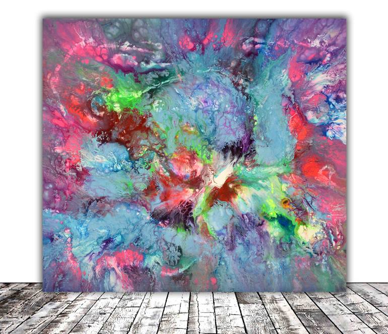 Original Fine Art Abstract Painting by SOOS TIBERIU