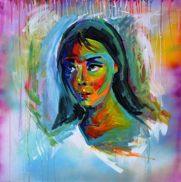 Print of Abstract Portrait Paintings by SOOS TIBERIU