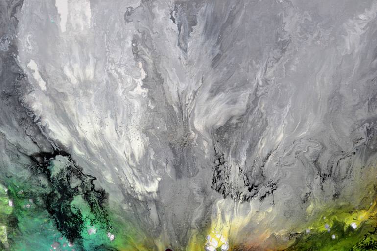 Original Abstract Beach Painting by Soos Tiberiu