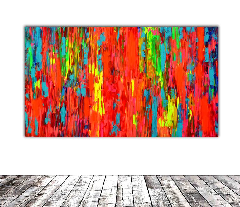 Original Abstract Beach Painting by SOOS TIBERIU