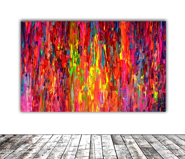 Original Abstract Beach Painting by SOOS TIBERIU