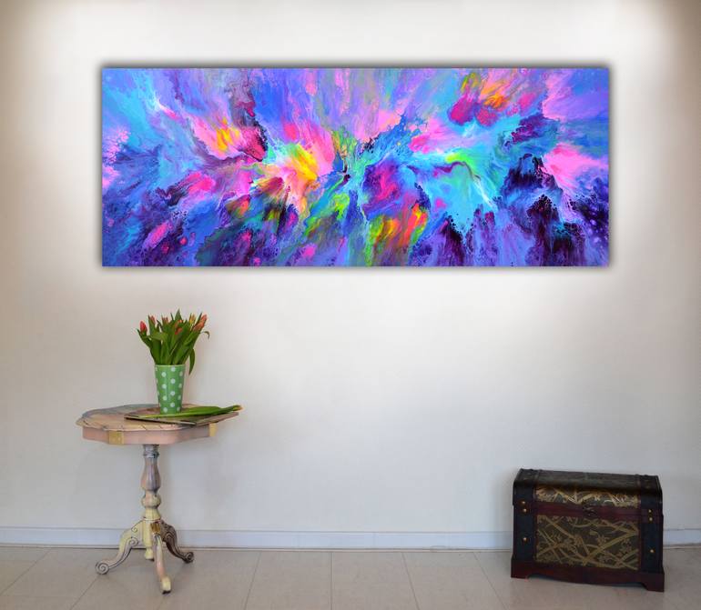 Original Fine Art Abstract Painting by SOOS TIBERIU